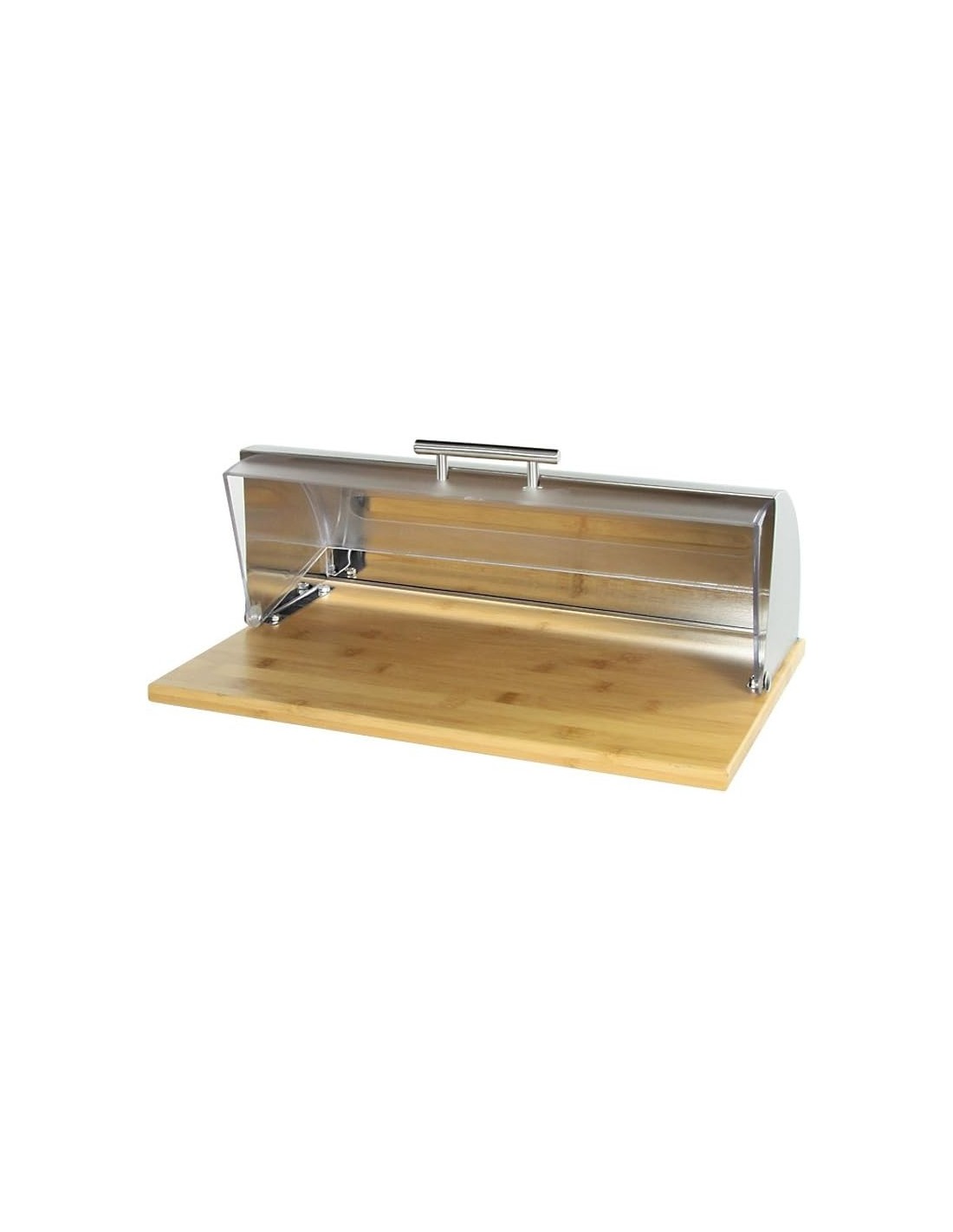 Scatola porta pane Cranberry in acciaio inox, PS e bambù | Shopincasa