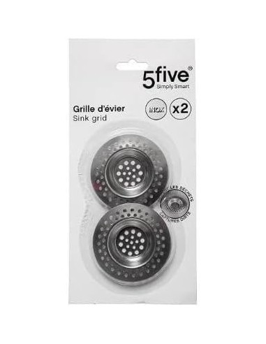 FIVE – Filtro per Lavello 2 Pezzi 7x0,72 cm | Shopincasa.it