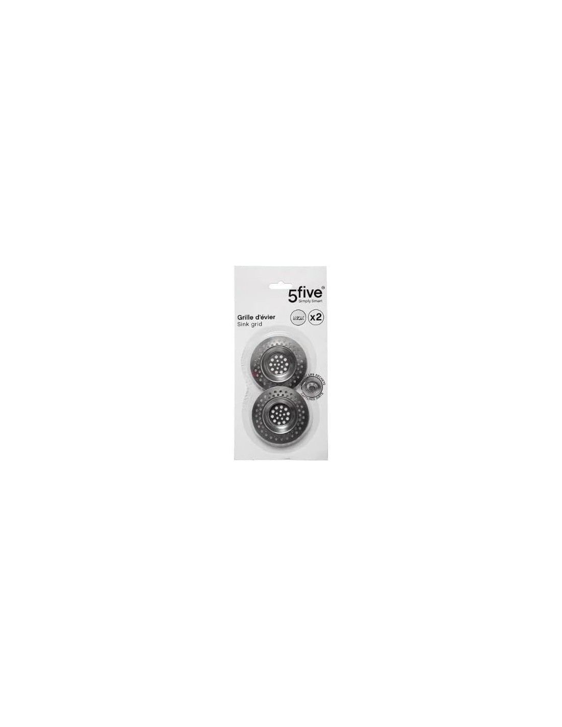 FIVE – Filtro per Lavello 2 Pezzi 7x0,72 cm | Shopincasa.it