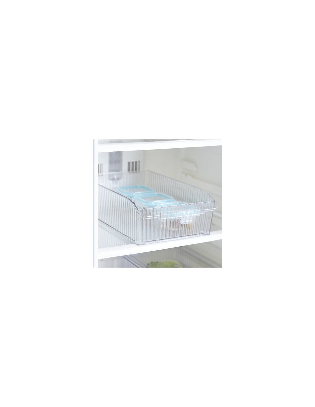 Contenitore con Ruote per Frigorifero – Streaks PET Trasparente | Shopincasa.it