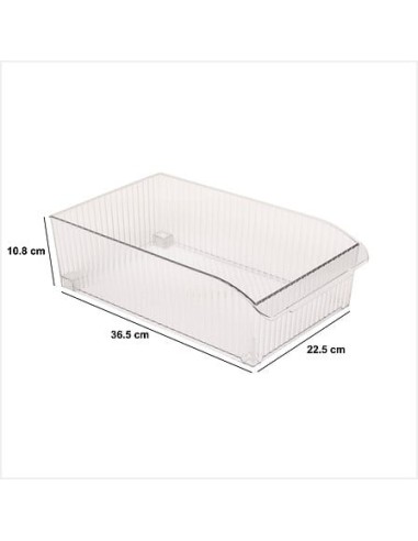 Contenitore con Ruote per Frigorifero – Streaks PET Trasparente | Shopincasa.it