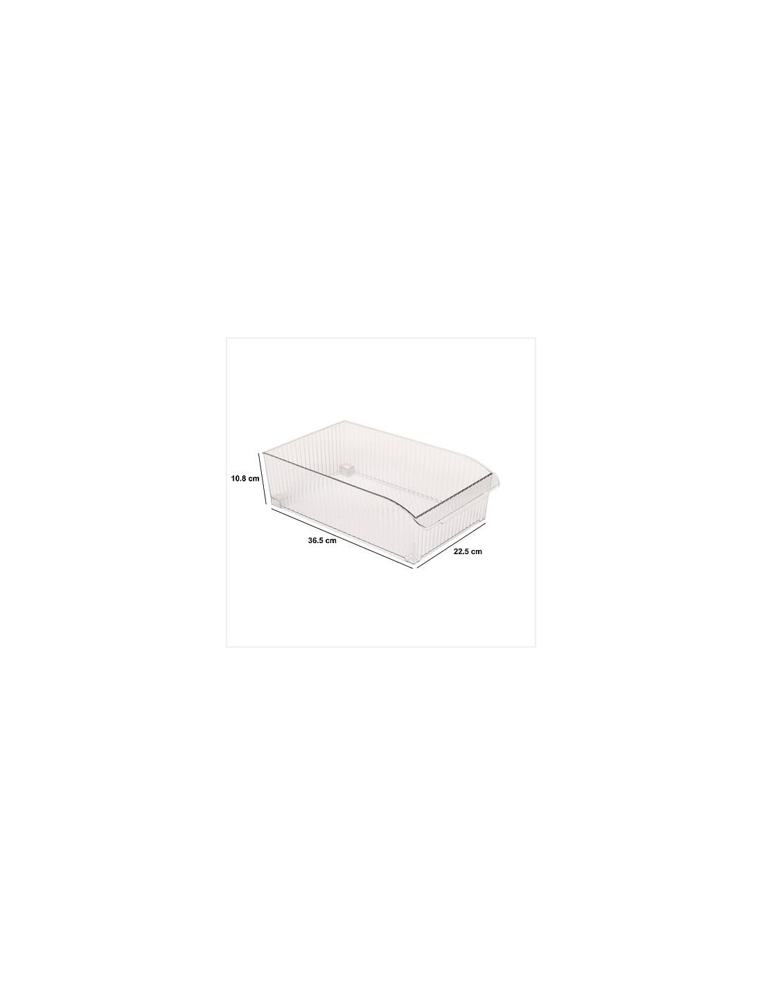 Contenitore con Ruote per Frigorifero – Streaks PET Trasparente | Shopincasa.it