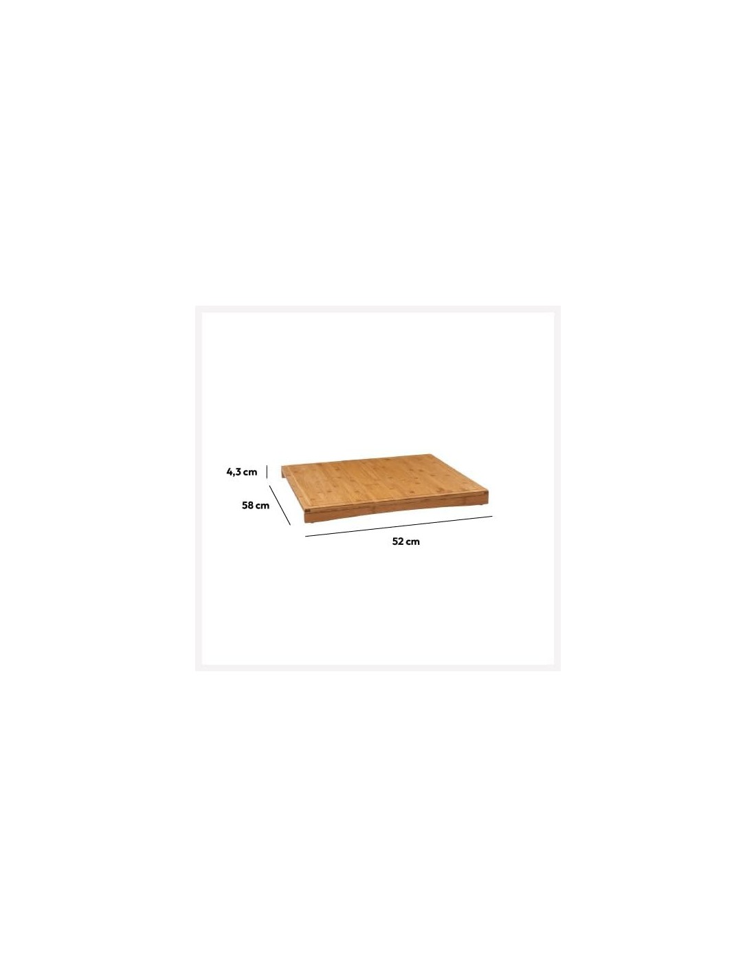 Tagliere Copri Piano di Cottura 52x58 cm – Bambù | Shopincasa.it