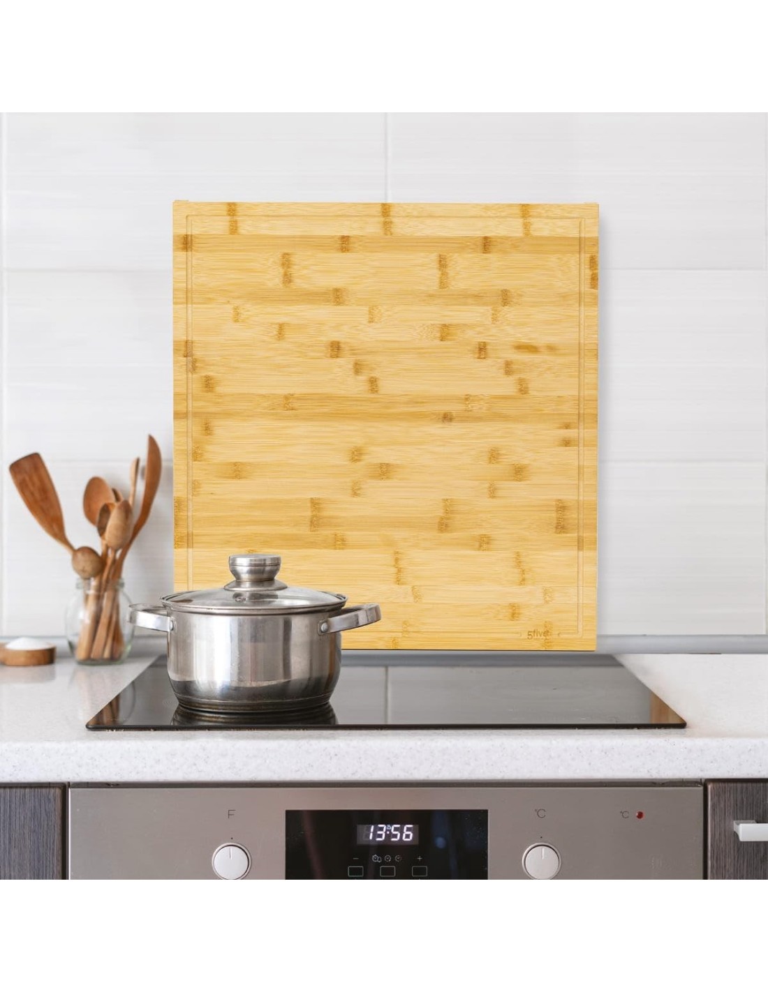 Tagliere Copri Piano di Cottura 52x58 cm – Bambù | Shopincasa.it