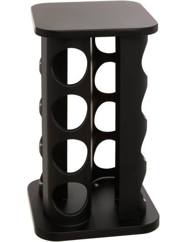 Portaspezie Rotante con 12 Barattoli – Nero | Shopincasa.it