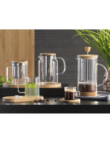 Set 6 Sottobicchieri in Bambù con Rack | Shopincasa.it