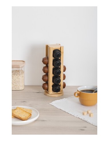 Porta Capsule Rotante Dolce Gusto – 20 Spazi in Bambù | Shopincasa.it