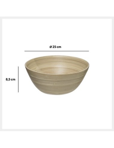 Insalatiera in Bambù Naturale Ø 25 cm | Shopincasa.it