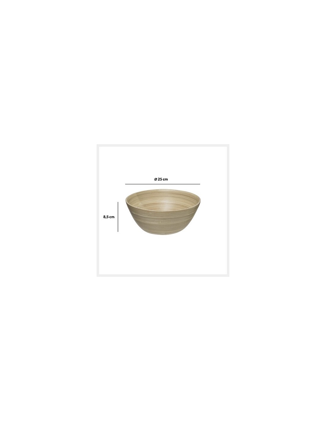 Insalatiera in Bambù Naturale Ø 25 cm | Shopincasa.it