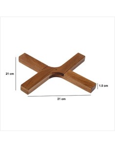 Sottopentola a Croce in Legno di Acacia | Shopincasa.it