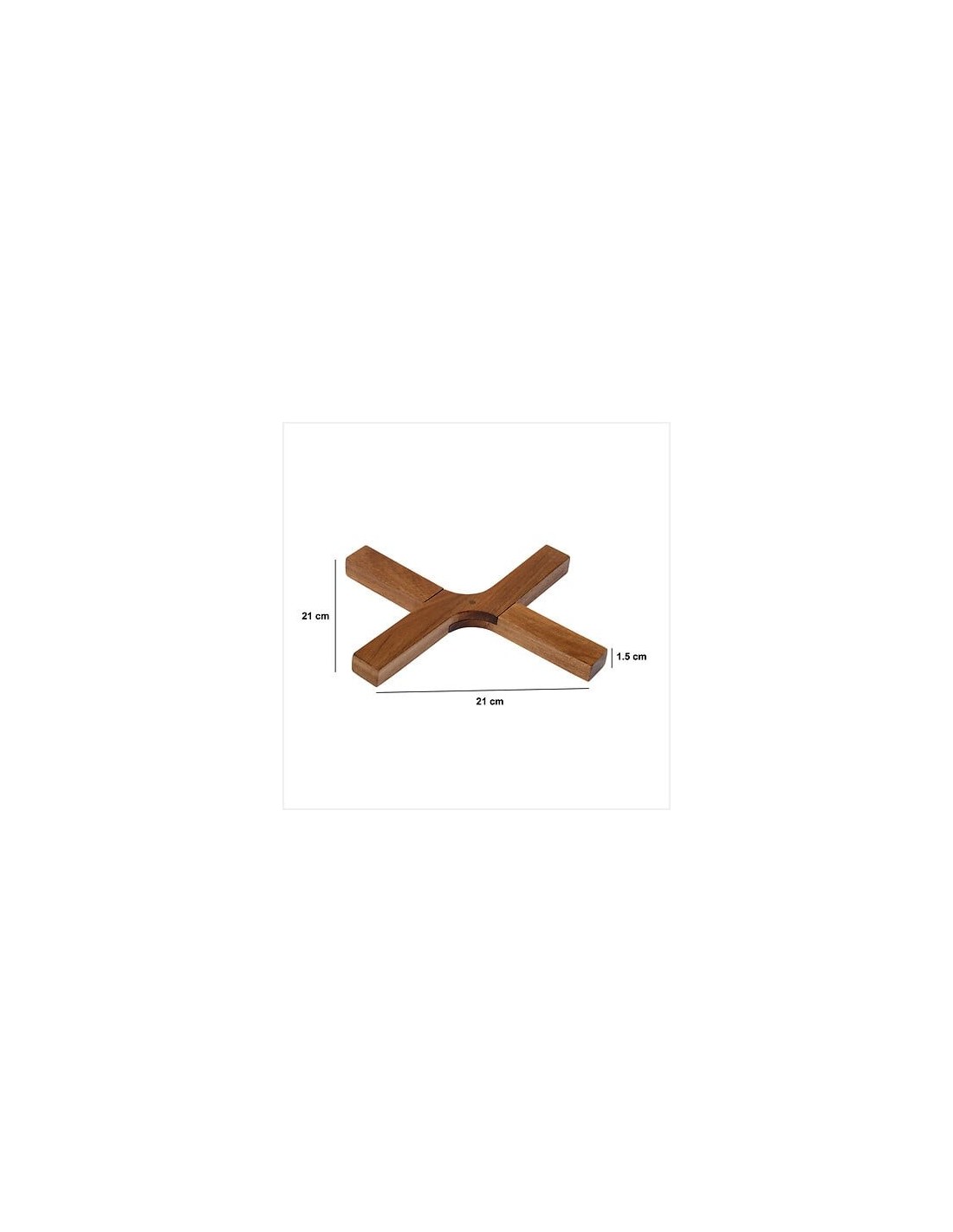Sottopentola a Croce in Legno di Acacia | Shopincasa.it