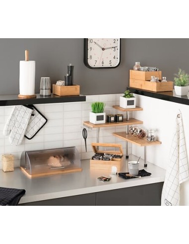 Porta Bustine da Tè a 6 Scomparti in Bambù | Shopincasa.it