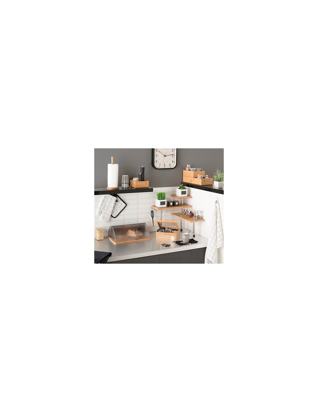 Porta Bustine da Tè a 6 Scomparti in Bambù | Shopincasa.it