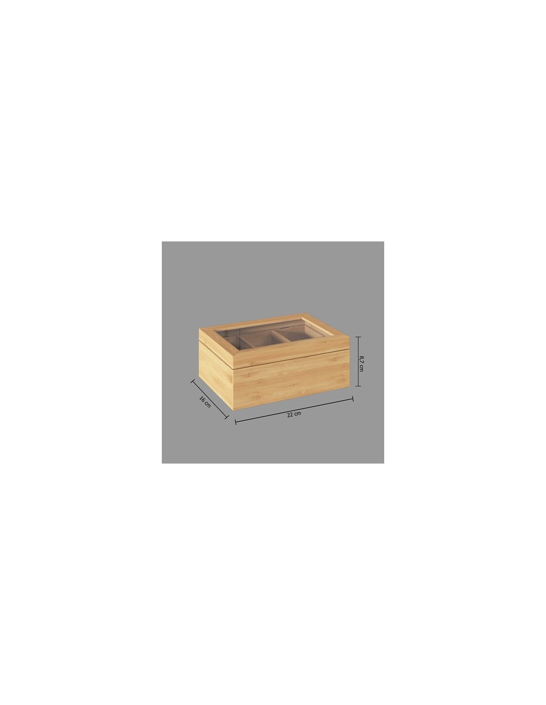 Porta Bustine da Tè a 6 Scomparti in Bambù | Shopincasa.it