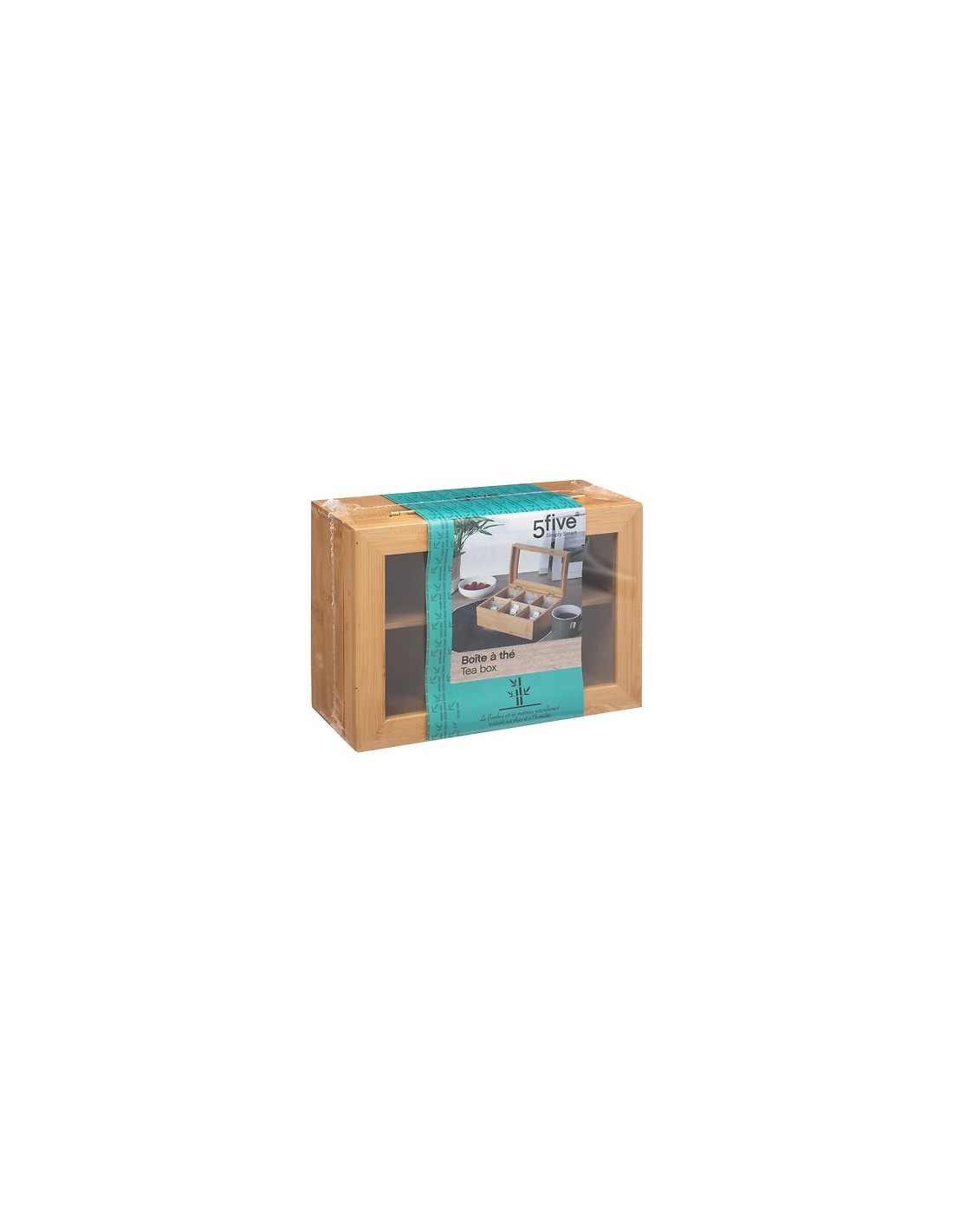 Porta Bustine da Tè a 6 Scomparti in Bambù | Shopincasa.it