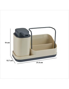 Distributore di Sapone 4 in 1 Neo – 0,3 L Argilla | Shopincasa.it