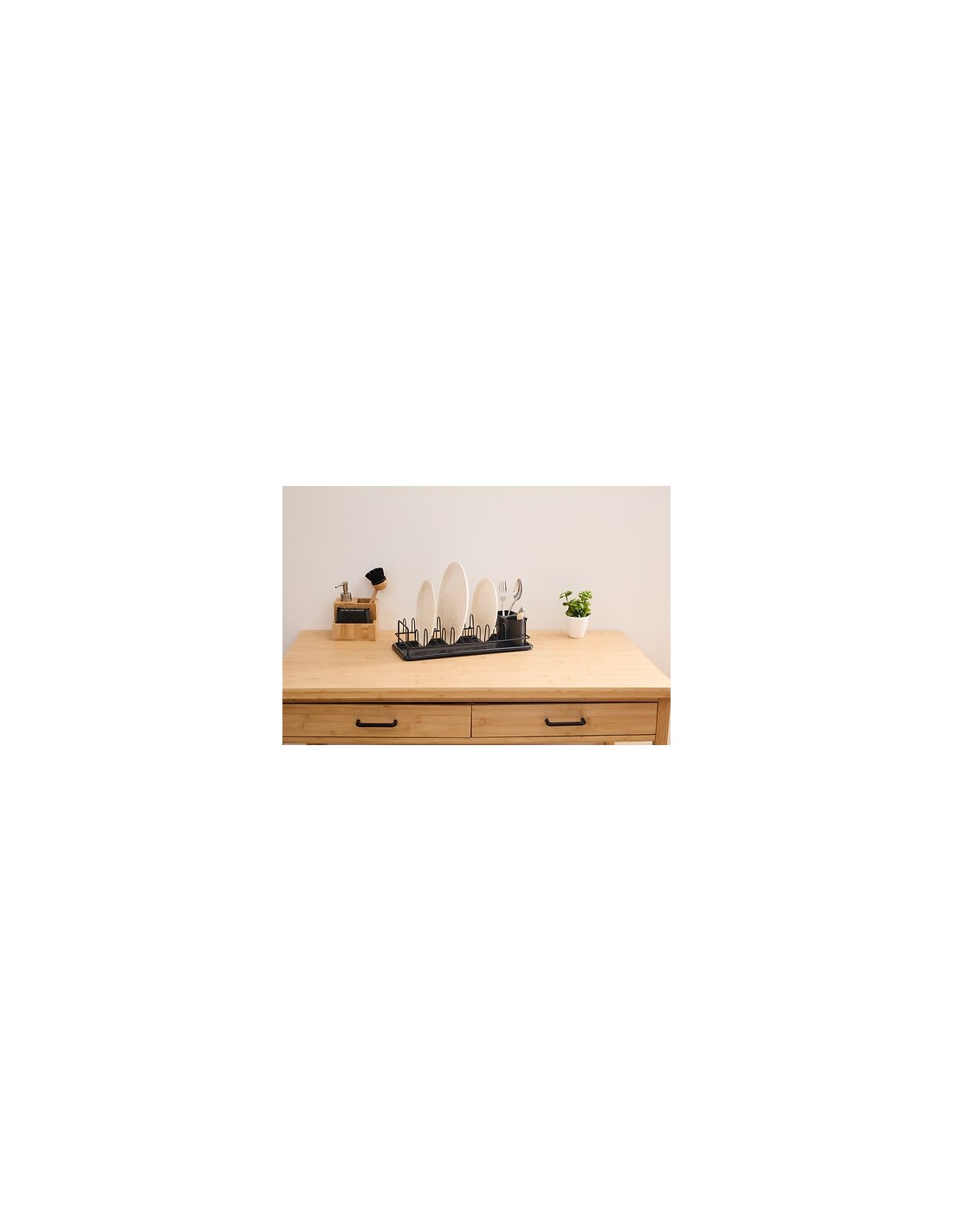 Scolapiatti Black Edition 1 livello in metallo nero | shopincasa.it