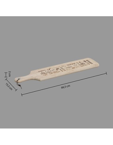 Tagliere Word 59 x 15 cm in bambù | shopincasa.it