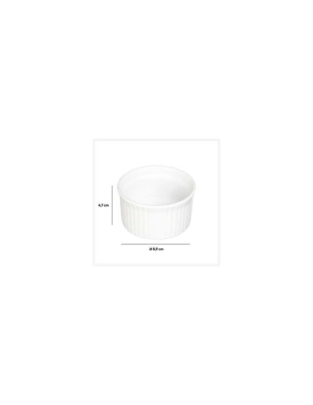 Stampino in ceramica bianca 9 cm | shopincasa.it