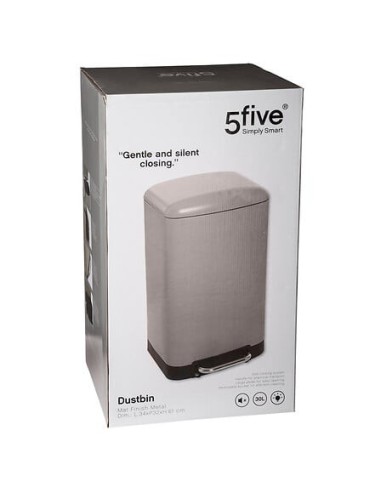 Pattumiera Ariane 30 L in metallo talpa a pedale | shopincasa.it