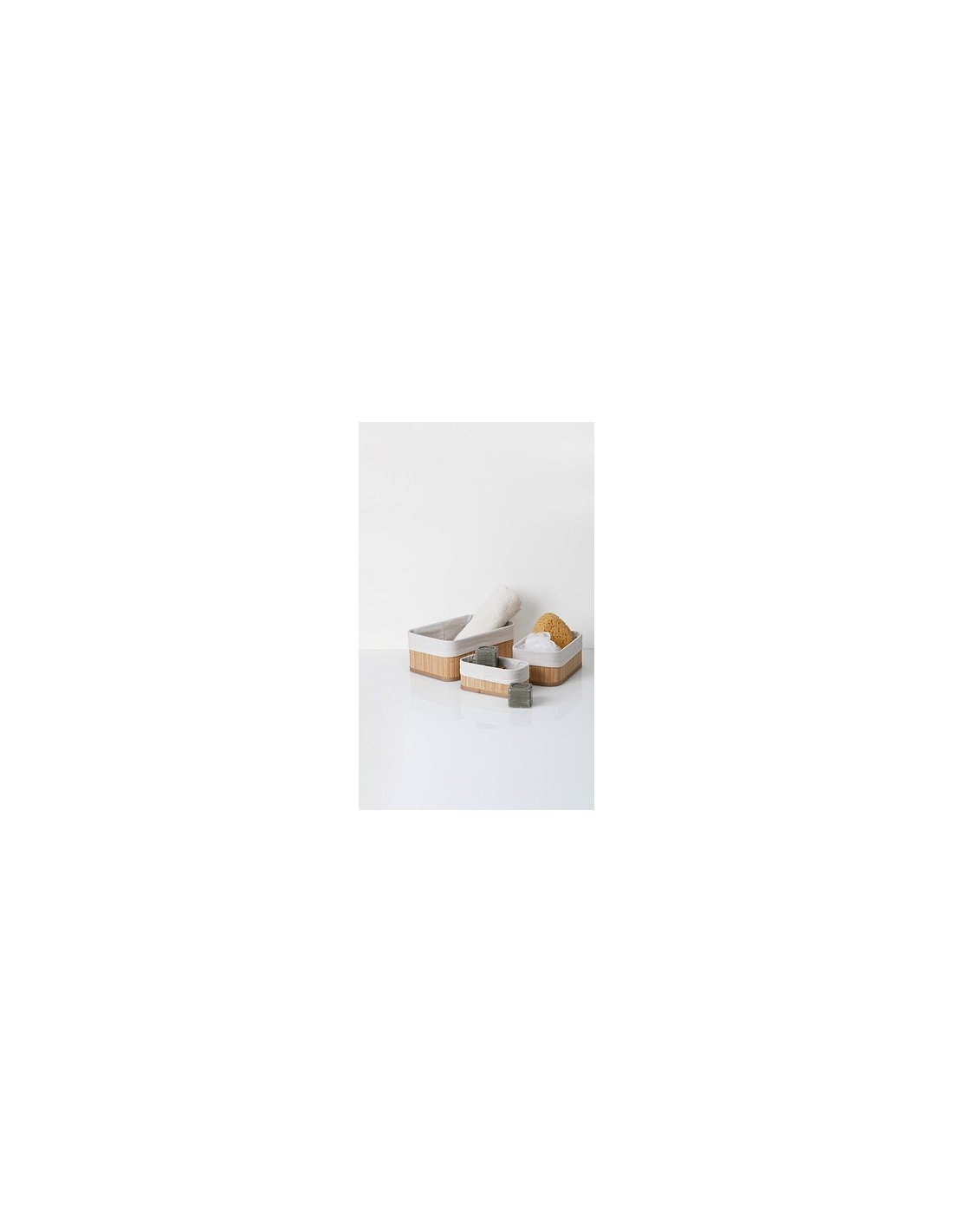 Set di 3 ceste in bambù naturale | shopincasa.it