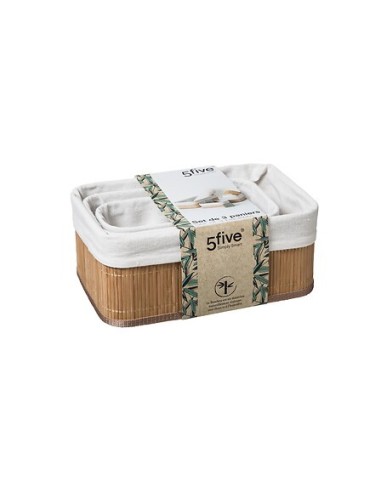 Set di 3 ceste in bambù naturale | shopincasa.it