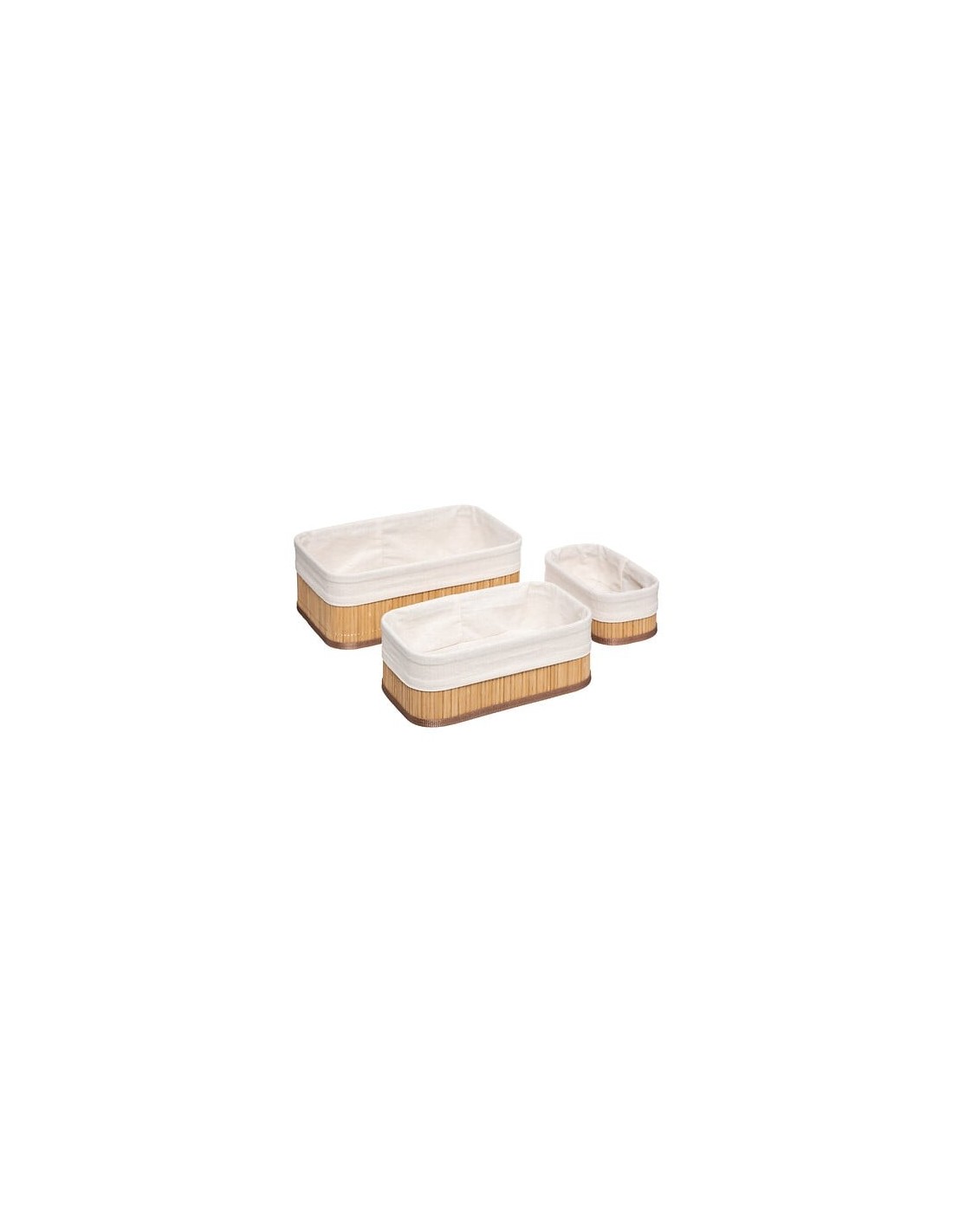 Set di 3 ceste in bambù naturale | shopincasa.it
