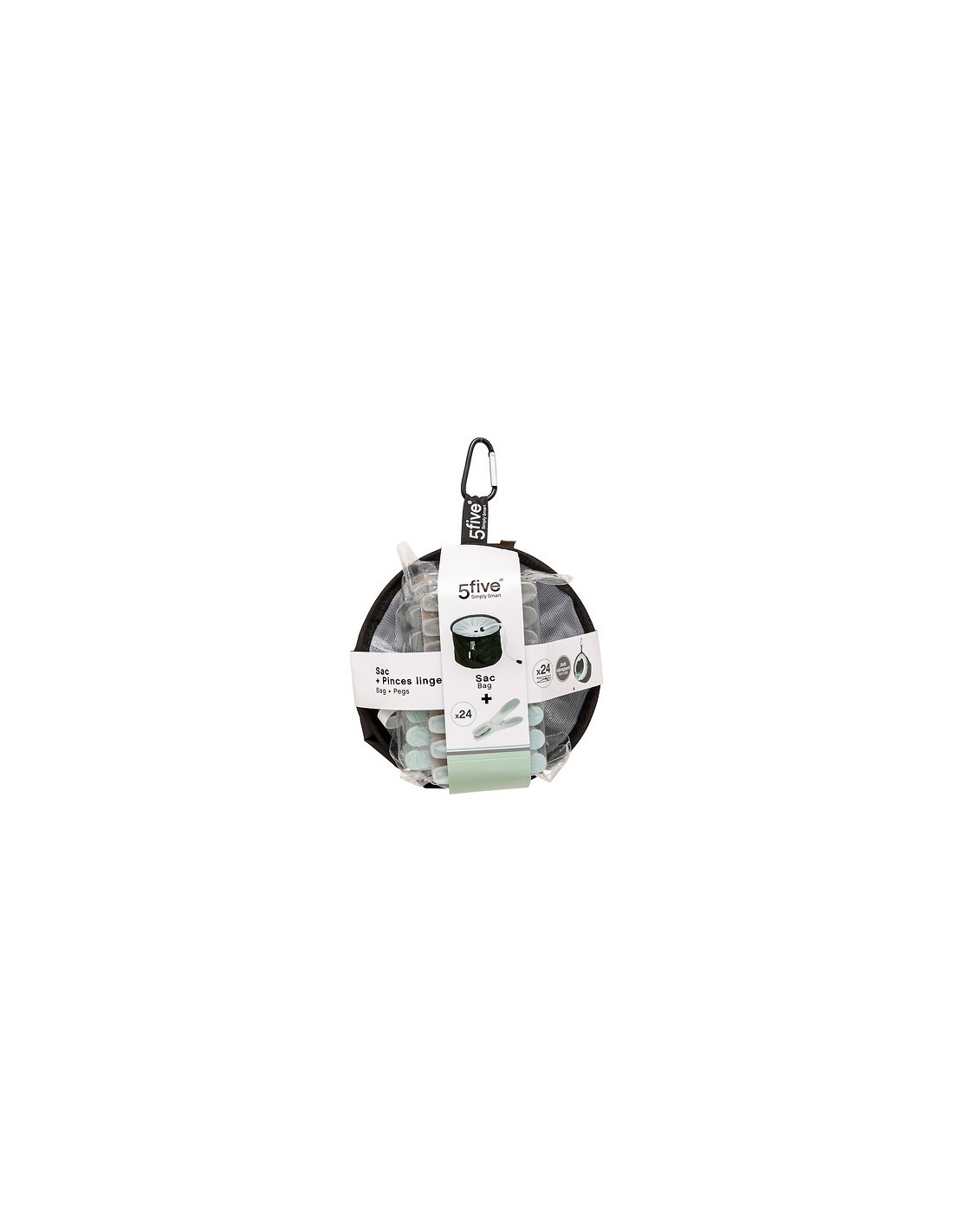 Set di 24 mollette rubber con sacchetto | shopincasa.it