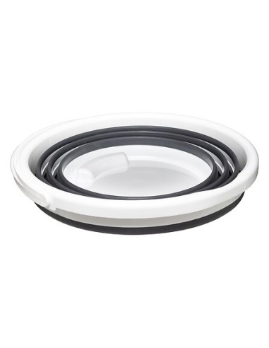 Secchio richiudibile 10 L bianco/grigio | shopincasa.it