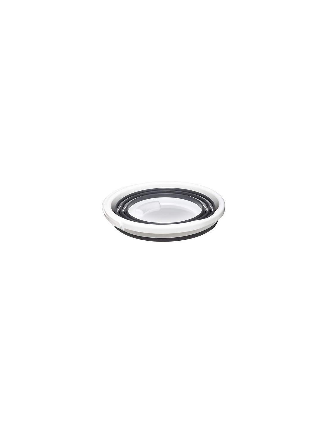 Secchio richiudibile 10 L bianco/grigio | shopincasa.it