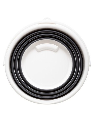 Secchio richiudibile 10 L bianco/grigio | shopincasa.it