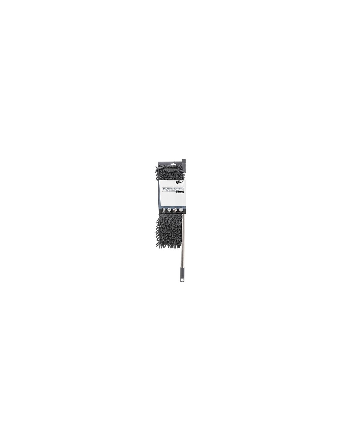 Scopa telescopica in acciaio inox con micro ciniglia | shopincasa.it