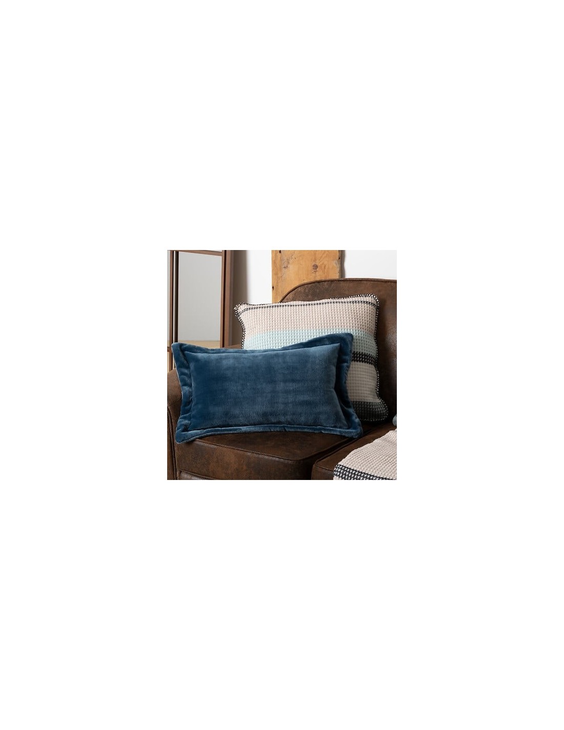 Cuscino in flanella blu Egeo 38 x 58 cm | shopincasa.it