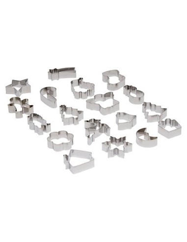 Set di 18 stampini Natale in acciaio inox | shopincasa.it