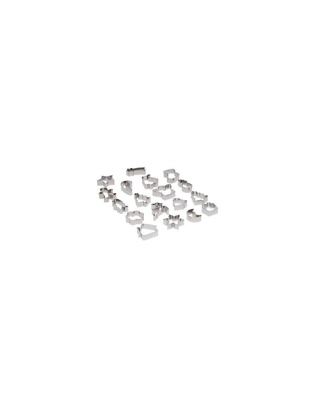 Set di 18 stampini Natale in acciaio inox | shopincasa.it