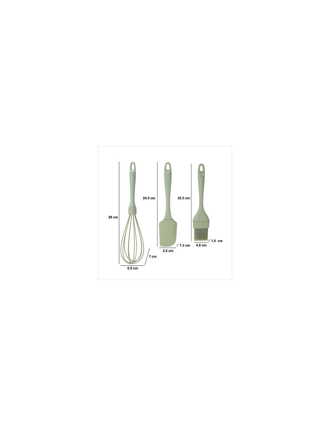 Set di utensili da pasticceria x3 colori assortiti | shopincasa.it