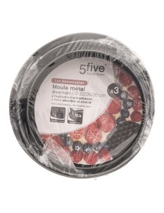 STAMPI E FORME ANTIADERENTE: vendita online SET 3 TORTIERE 22-24-26CM in offerta 2