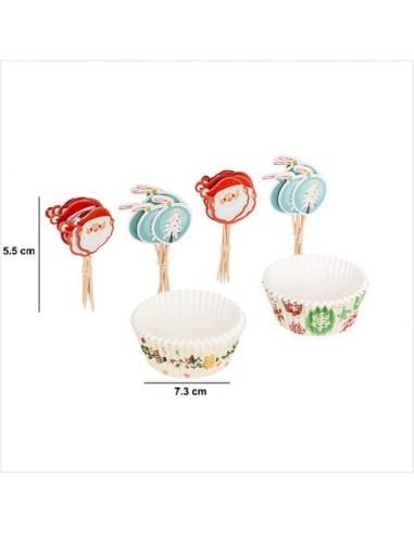 Set 50 pirottini e 25 stecchini decorativi Natale | shopincasa.it