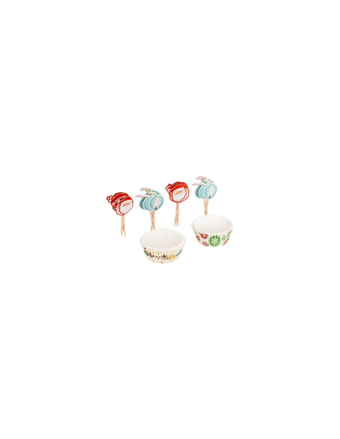 Set 50 pirottini e 25 stecchini decorativi Natale | shopincasa.it