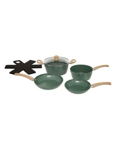 Batteria di pentole in alluminio forgiato 6 pezzi | shopincasa.it