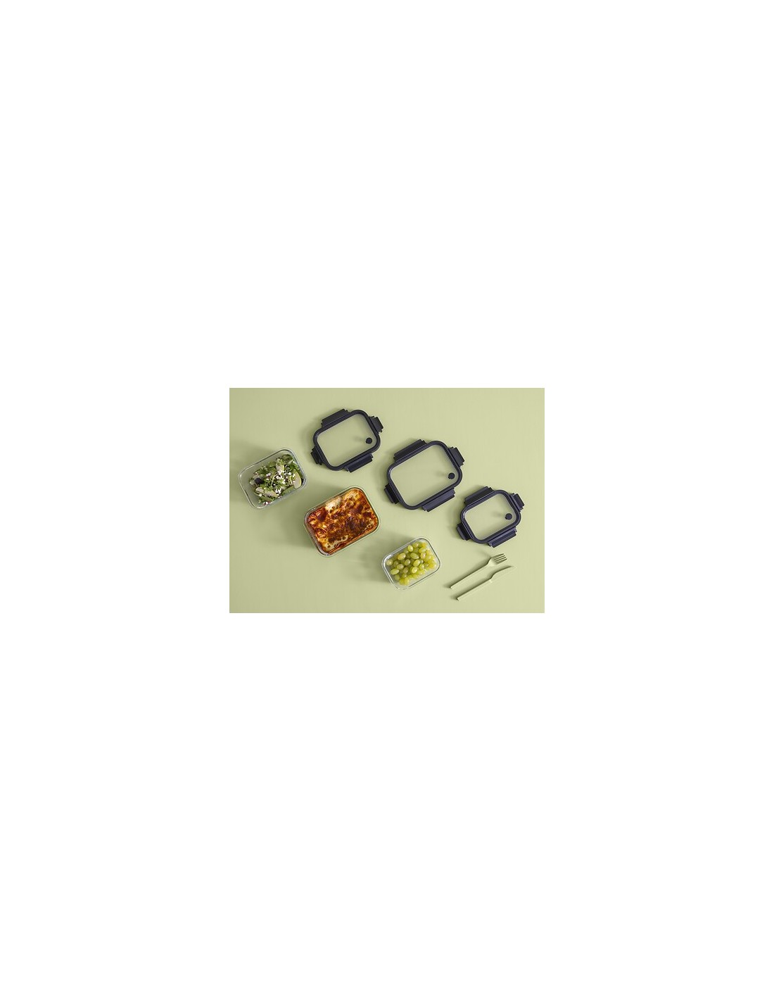 Contenitore rettangolare Clipeat S in vetro | shopincasa.it