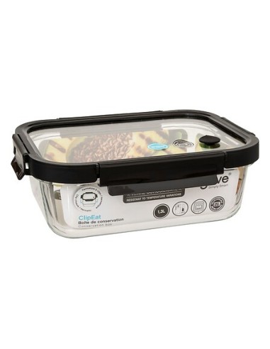 CONTENITORE 202503 CLIPEAT 1,3LT VETRO 18X24X8CM su Shop in Casa