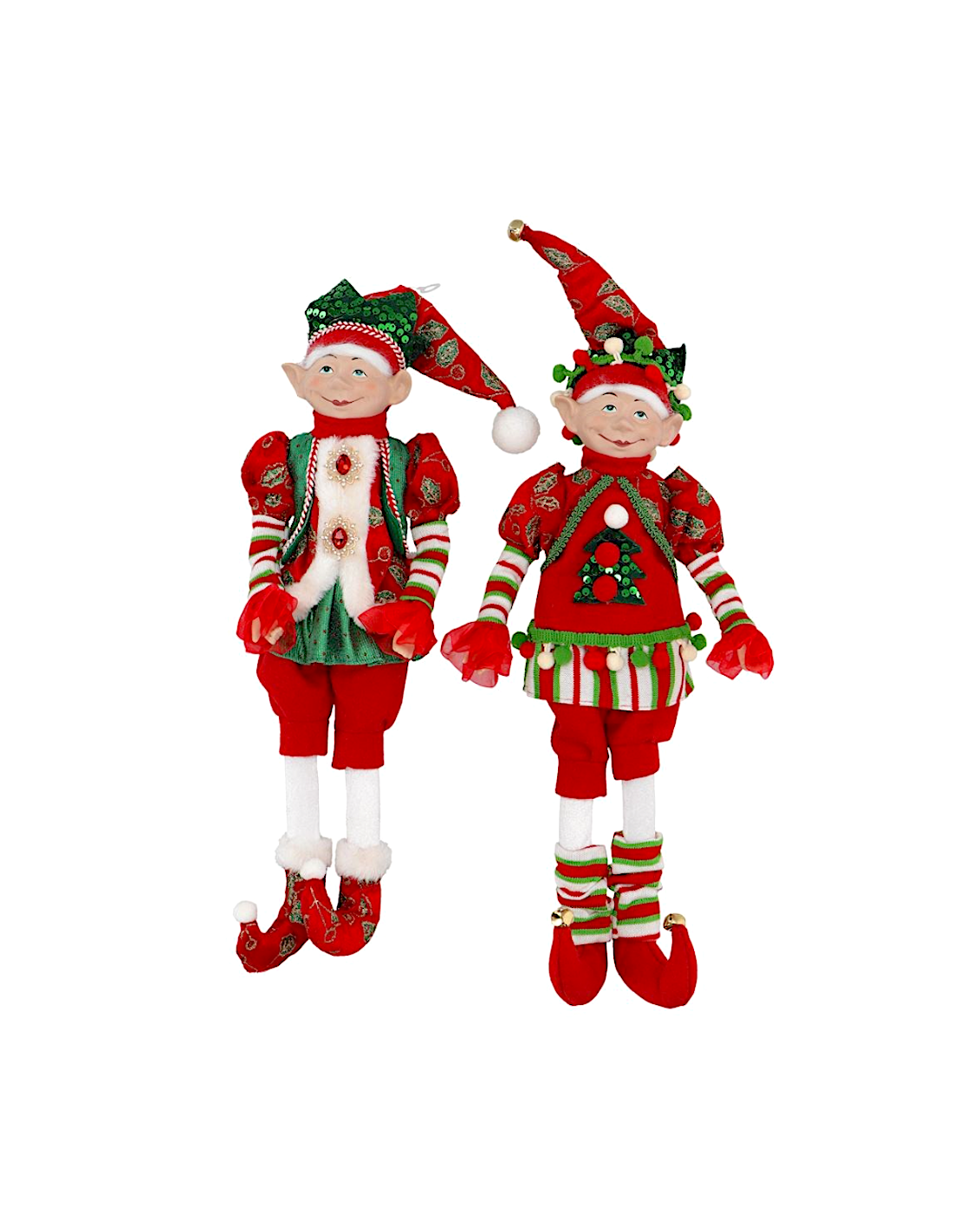 OGGETTISTICA NATALE: vendita online Elfo di Natale con abito rosso 12x7x45,72cm assortito, addobbo festivo, la magia di Natal...