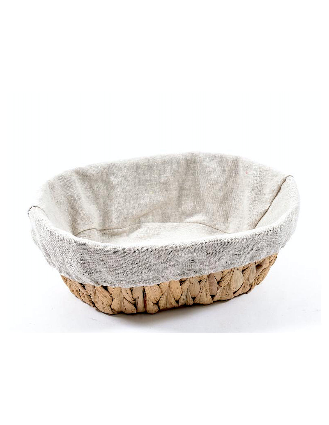Cestino in Banano e Tessuto 27x20x9 cm - Naturale ed Elegante | shopincasa.it