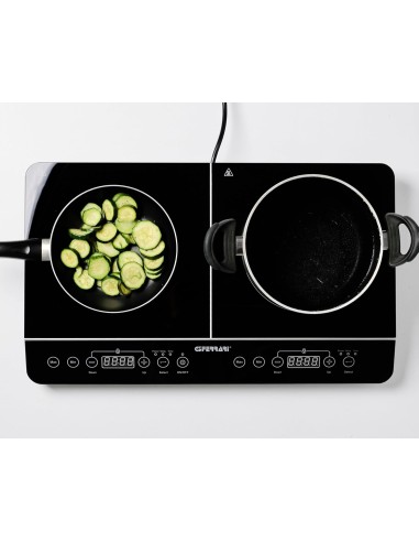 G3 Ferrari G10047 Piastra ad Induzione Doppia "Hi-Tech Chef" 3500W,...