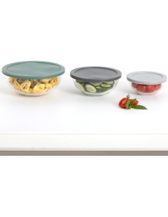5five set 3 contenitori in vetro borosilicato | shopincasa.it