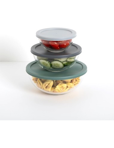 5five set 3 contenitori in vetro borosilicato | shopincasa.it