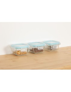 Set 3 contenitori 0,18 L Clipeat in vetro trasparente | shopincasa.it