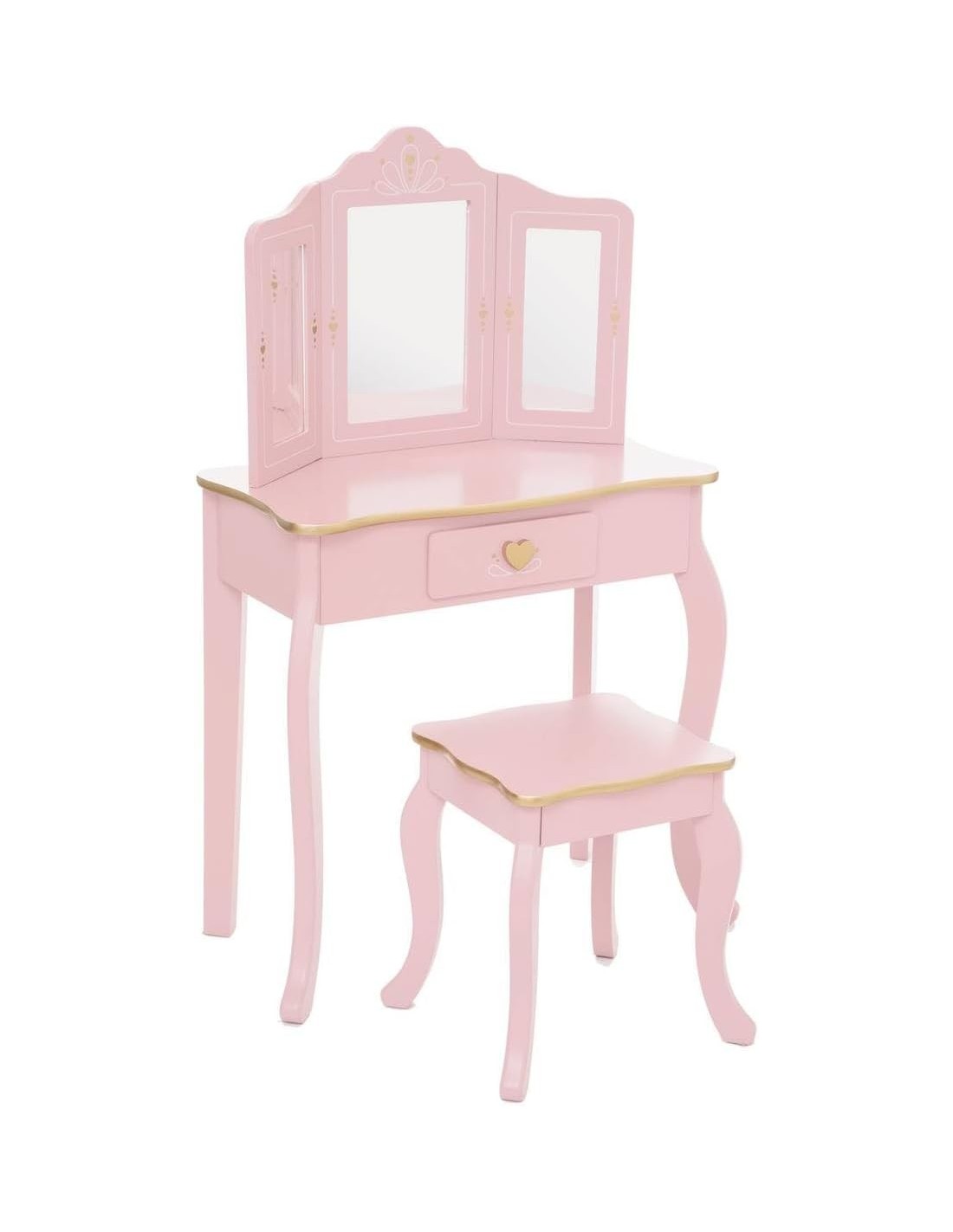 Atmosphera tavolino e sgabello rosa bambini Sissi 60 cm | shopincasa.it