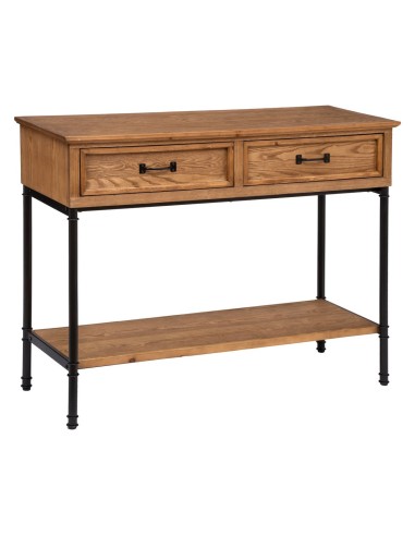 Consolle a 2 cassetti Danik Atmosphera in legno e metallo | shopincasa.it
